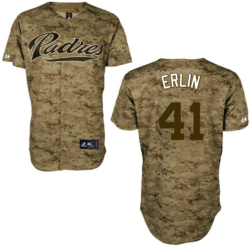 Robbie Erlin #41 mlb Jersey-San Diego Padres Women's Authentic Camo Baseball Jersey